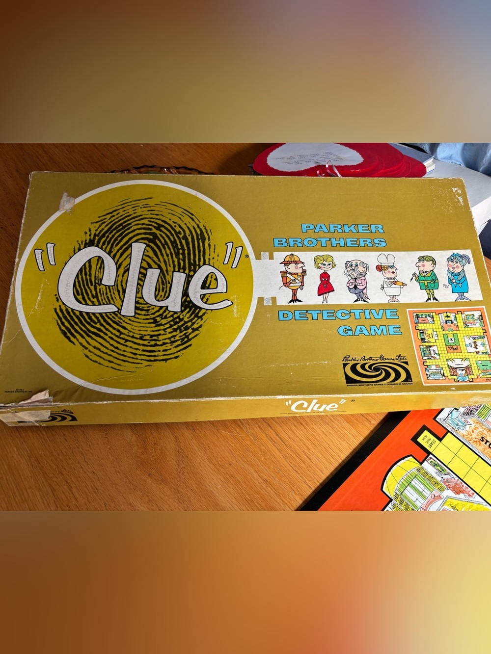 Vintage Parker Brothers Clue Detective Game (1963)